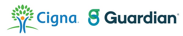 approved insurance providers Cigna and Guardian